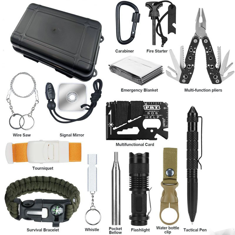 Outdoor Hunting And Fishing - Hongrui DIY Compacte Draagbare Stootvaste Overlevingsuitrusting