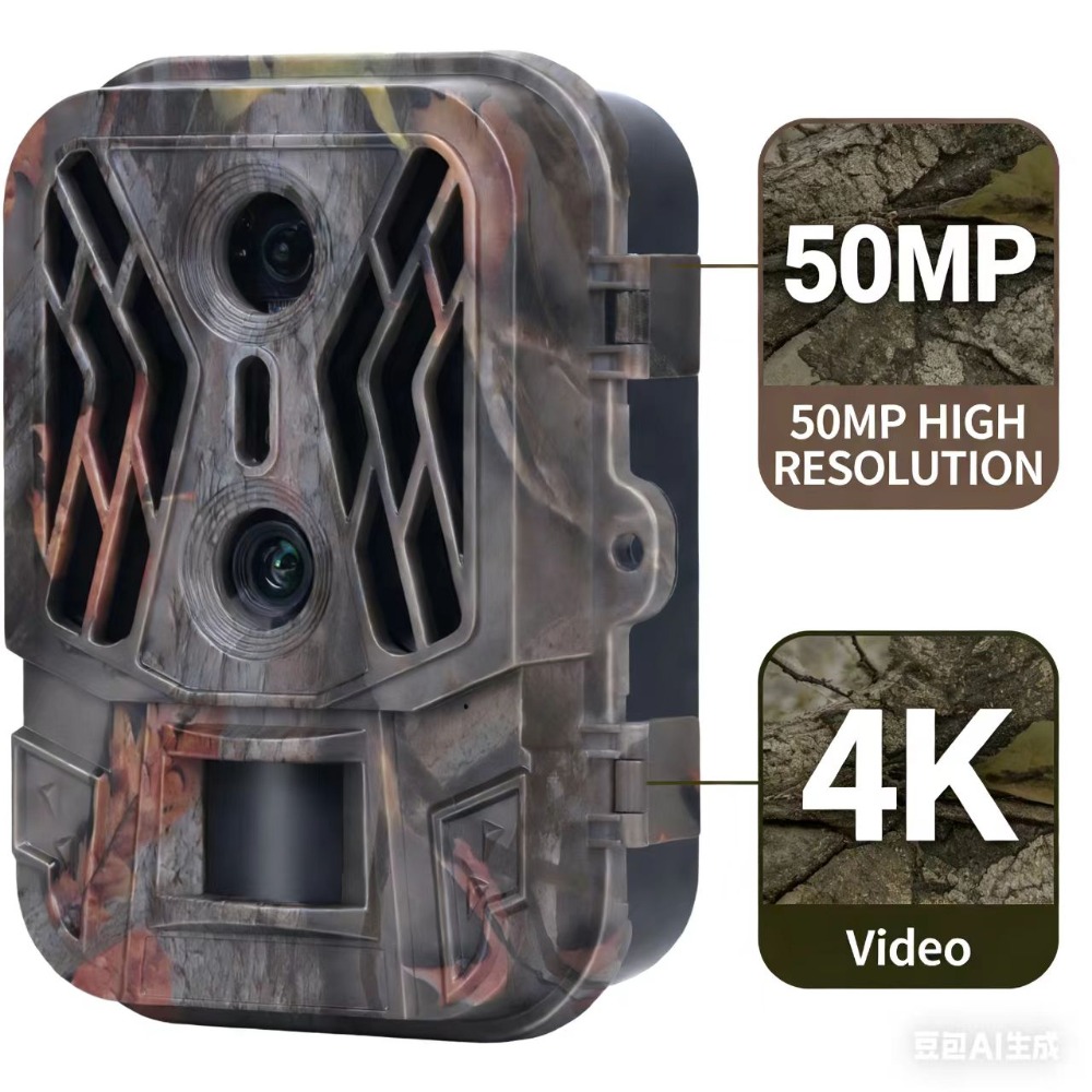 Outdoor Hunting Video Camera - 50MP 4K Dual Lens HD Jachtoptiek
