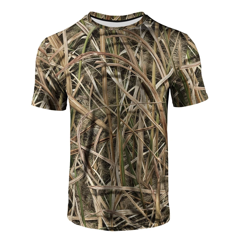 Hunting Outdoor Shop - Herenshirt met camouflageprint, casual, ronde hals,