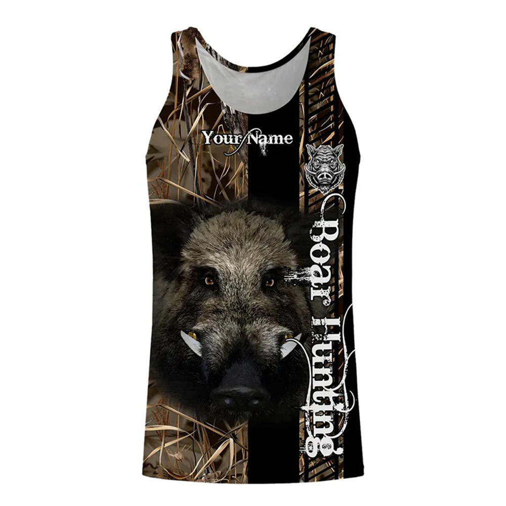 Outdoor Hunting Dog Names - Op maat gemaakte Boar Hunter tanktop