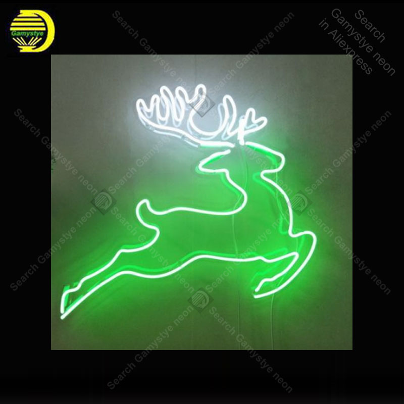 Hunting Outdoor Shop - Neonbord voor herten Running Shop Display