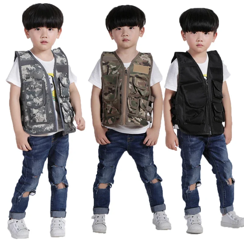 Hunting Outdoor Boys - Kinderen Outdoor CS Vest Kid Militaire