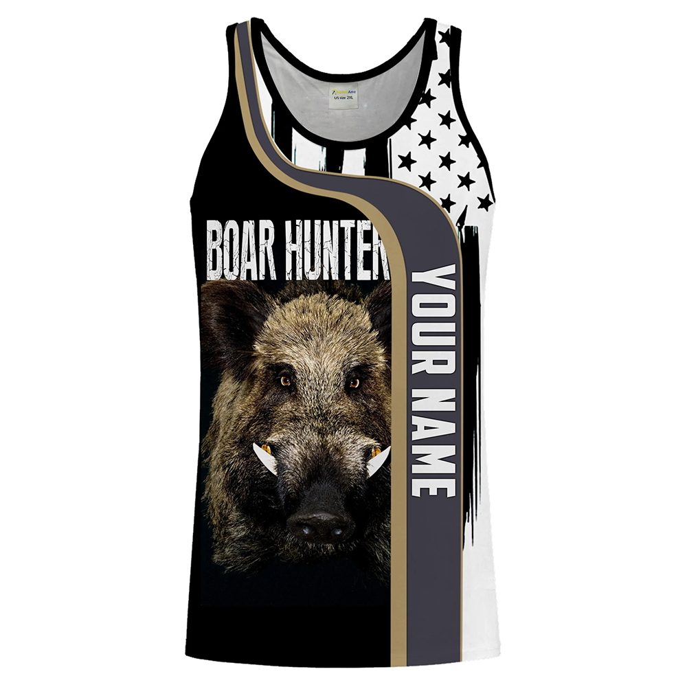 Outdoor Hunting Dog Names - Op maat gemaakte Boar Hunter tanktop