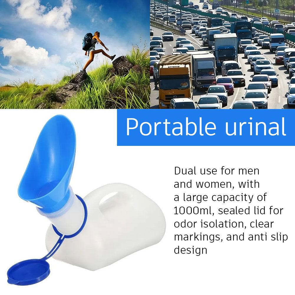 Outdoor Hunting Toilet - 1000ML Plastic Unisex Draagbare Mobiele Urinoir