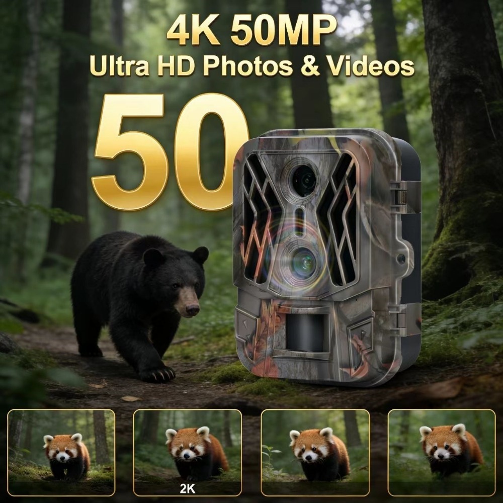 50MP 4K Dual Lens HD Jachtopti - Outdoor Hunting Video Camera recensie en prijs