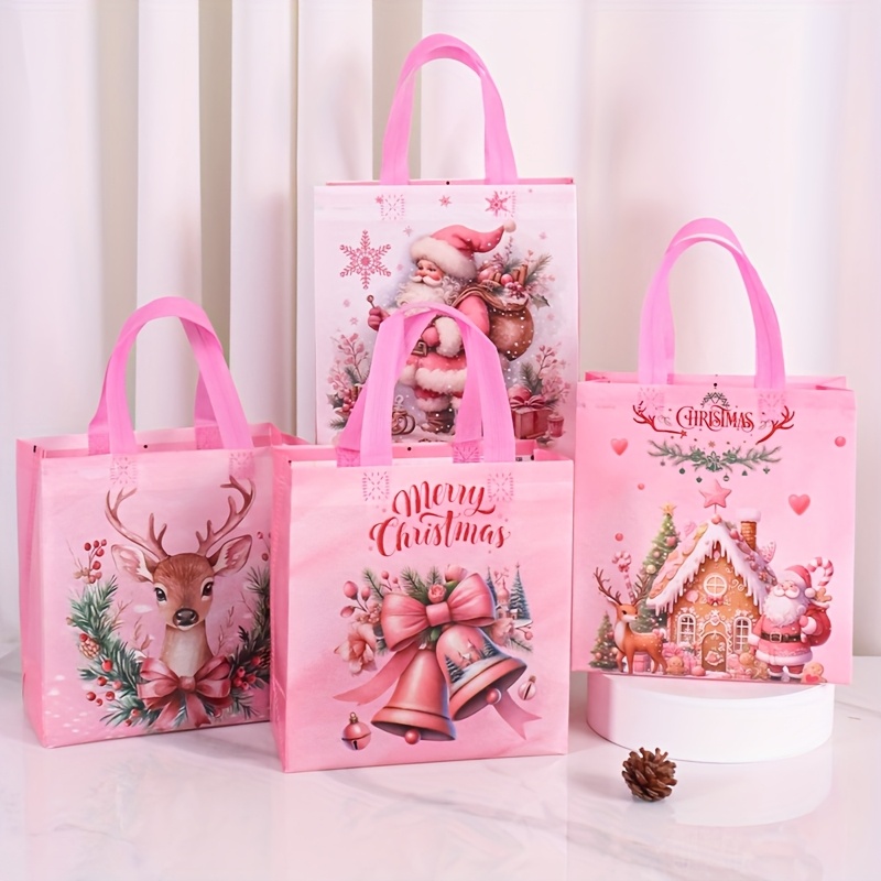 4/8 stuks roze kerst draagtass - Elk Bugle Call recensie en prijs
