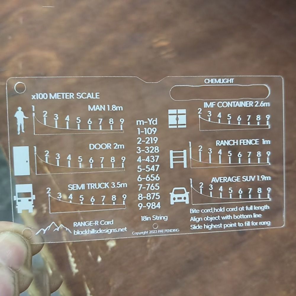Acryl Duurzame Afstandsmeter K - Hunting Outdoors Card recensie en prijs