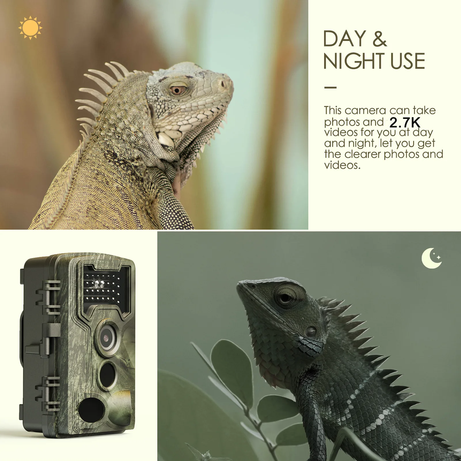Camera 58MP 2.7k Jacht Trail C - Outdoor Hunting Camera Wifi recensie en prijs