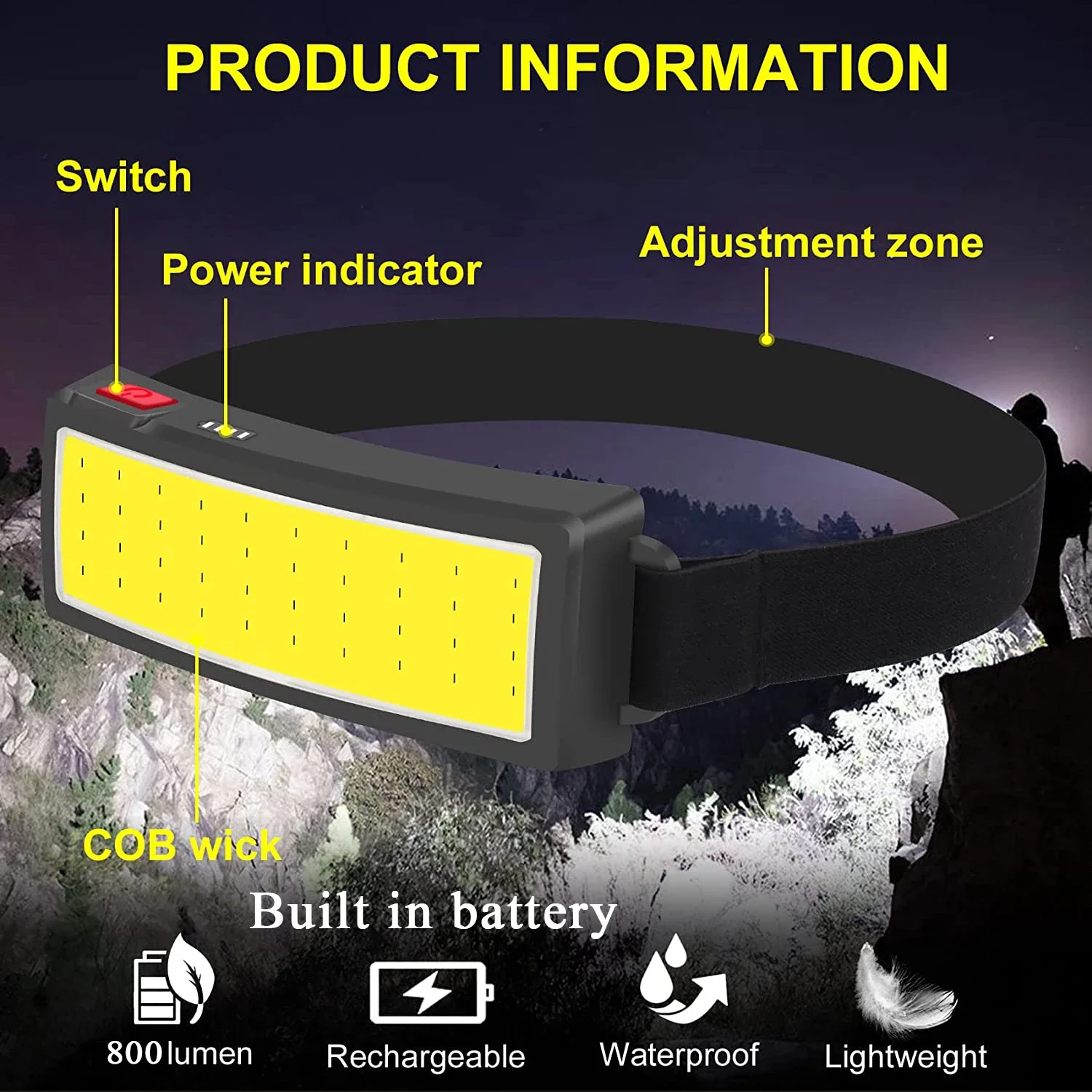 COB draagbare LED-koplampen Bu - Outdoor Hunting And Fishing recensie en prijs