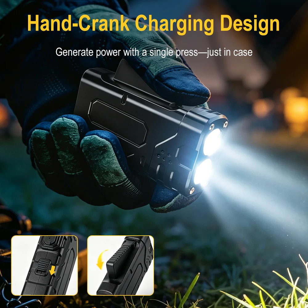 BORUIiT Handkruk EDC LED-zakla - Outdoor Hunting And Fishing recensie en prijs