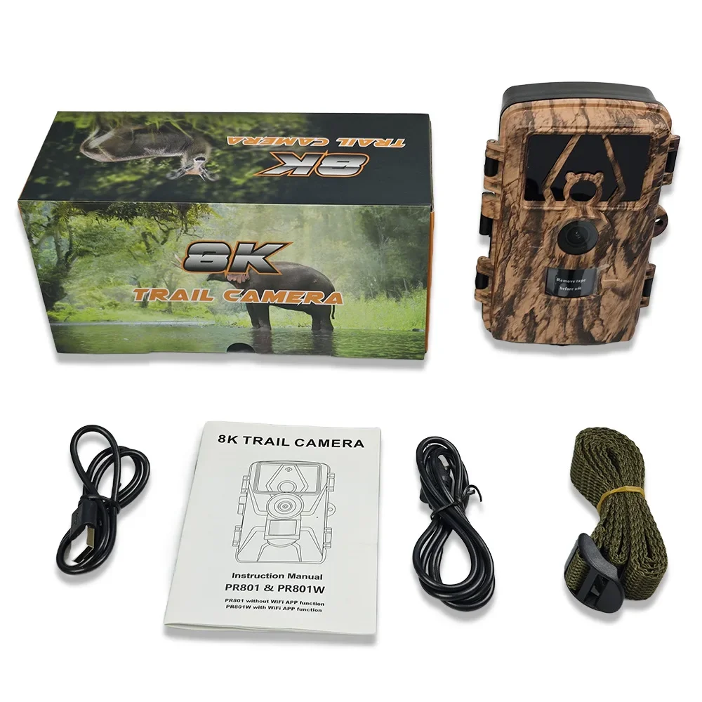 PR801W WIFI 8K 60MP Digitale T - Outdoor Hunting Camera Wifi recensie en prijs