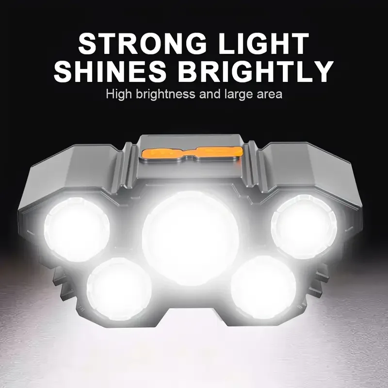 Draagbare 5LED buitenkoplamp m - Outdoor Hunting And Fishing recensie en prijs